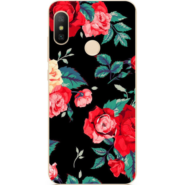 

Бампер силиконовый чехол Amstel для Xiaomi Mi A2 Lite с картинкой Розы на черном фоне