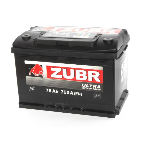 

Аккумулятор автомобильный ZUBR Ultra 75 (L +)