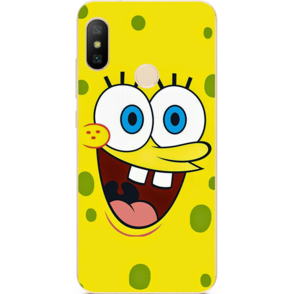 

Бампер силиконовый чехол Amstel для Xiaomi Mi A2 Lite с картинкой Губка Боб