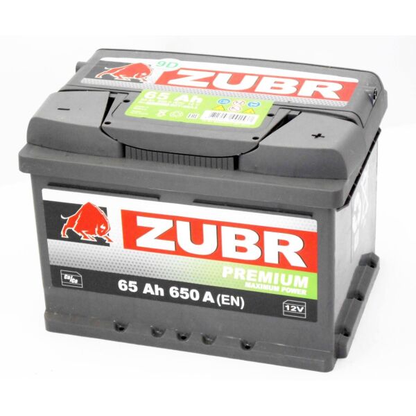

Аккумулятор автомобильный ZUBR Premium 65 (R +)