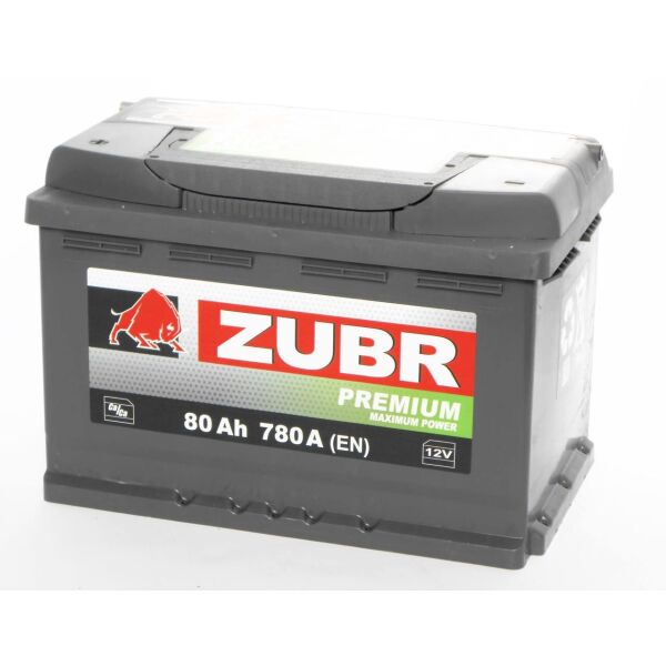

Аккумулятор автомобильный ZUBR Premium 80-1 (L +) (780 А)