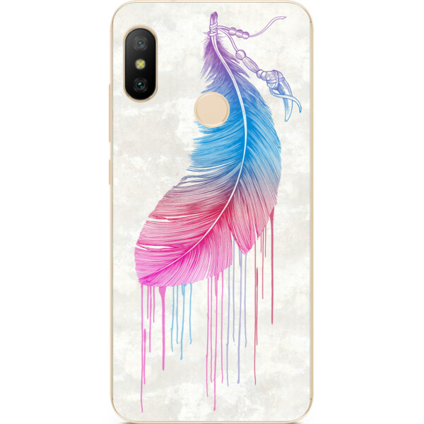 

Оригинальный чехол накладка Amstel для Xiaomi Mi A2 Lite с картинкой Перо