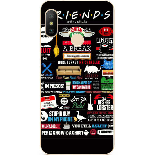 

Оригинальный чехол накладка Amstel для Xiaomi Mi A2 Lite с картинкой Стикеры Friends
