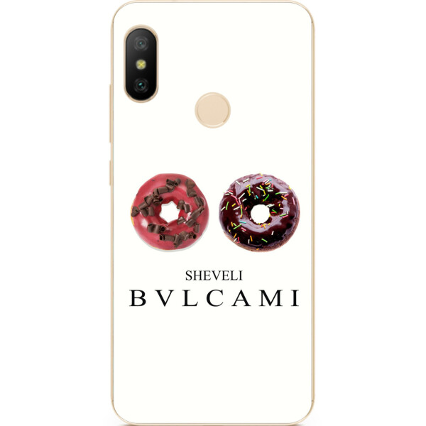 

Антибрендовый силиконовый чехол Amstel для Xiaomi Mi A2 Lite с картинкой Шевели булками