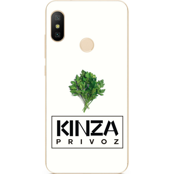 

Антибрендовый силиконовый чехол Amstel для Xiaomi Mi A2 Lite с картинкой Kinza Privoz