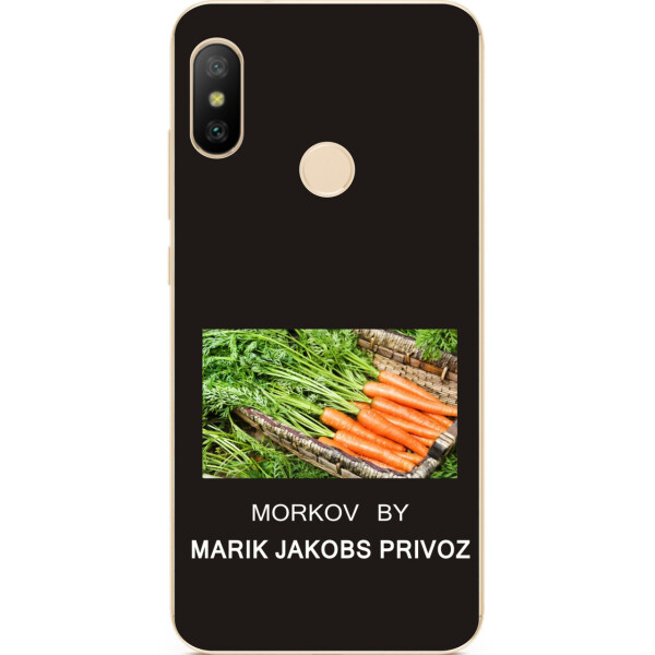 

Антибрендовый силиконовый чехол Amstel для Xiaomi Mi A2 Lite с картинкой Morkov Privoz