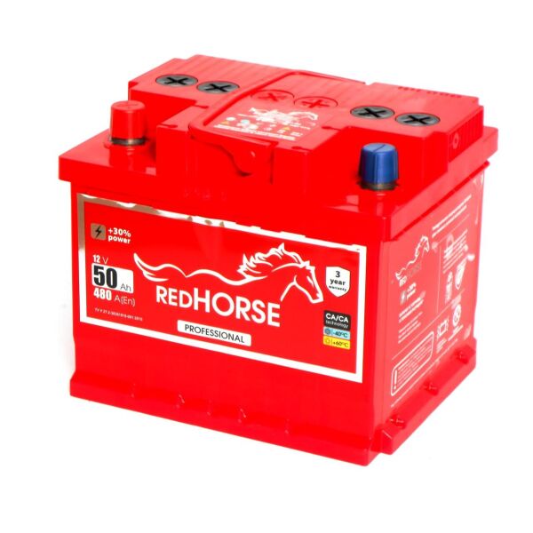 

Аккумулятор автомобильный RED HORSE 50 (L +)