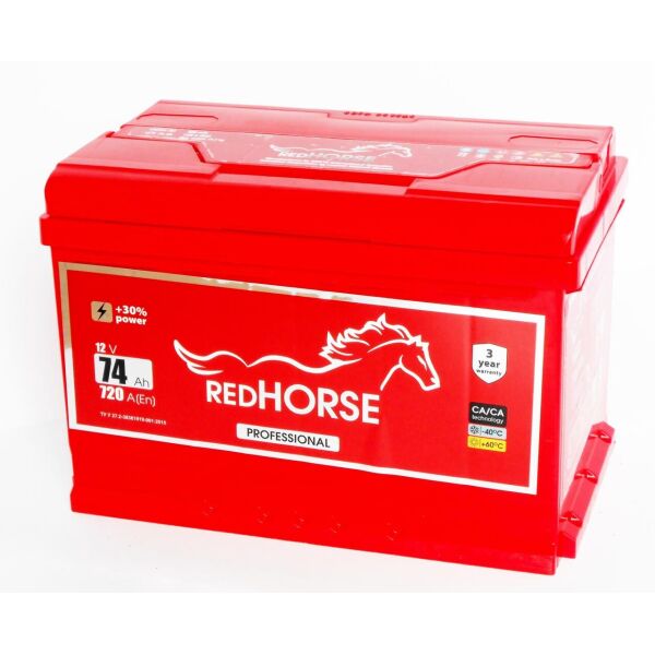 

Аккумулятор автомобильный RED HORSE 74 (R +)