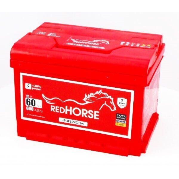 

Аккумулятор автомобильный RED HORSE 60 (L +)