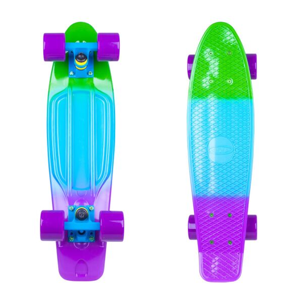 

Скейтборд WORKER Sunbow 22 "ABEC-7 - Зелено-сине-фиолетовый
