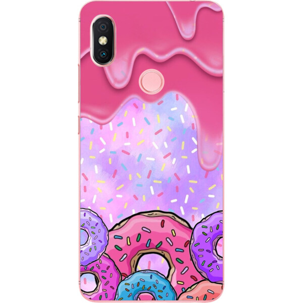 

Силиконовый чехол Amstel с рисунком для Xiaomi Redmi S2 Пончики