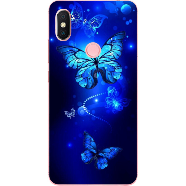 

Силиконовый чехол Amstel для Xiaomi Redmi S2 с картинкой Синие бабочки
