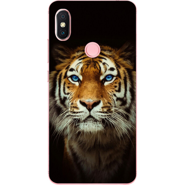 

Чехол силиконовый Amstel для Xiaomi Redmi S2 с картинкой Тигр на черном фоне