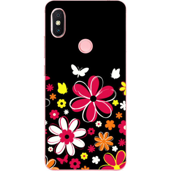

Чехол силиконовый Amstel для Xiaomi Redmi S2 с картинкой Нарисованные цветы