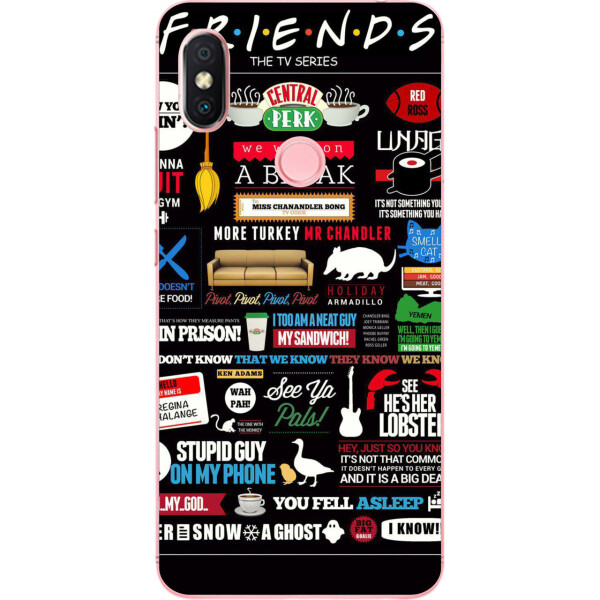 

Оригинальный чехол накладка Amstel для Xiaomi Redmi S2 с картинкой Стикеры Friends