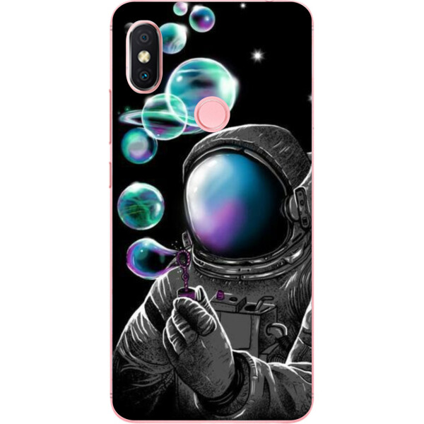 

Оригинальный чехол накладка Amstel для Xiaomi Redmi S2 с картинкой Космонавт и планеты