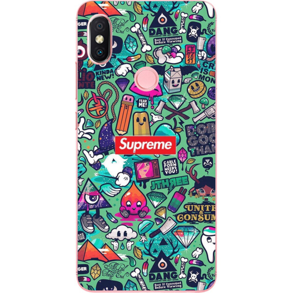 

Чехол бампер Amstel для Xiaomi Redmi S2 с принтом Креатив Supreme