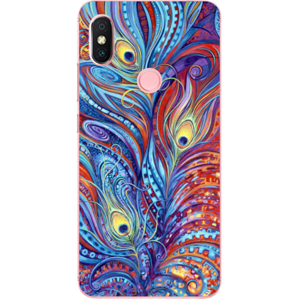 

Чехол бампер Amstel для Xiaomi Redmi S2 с принтом Перья