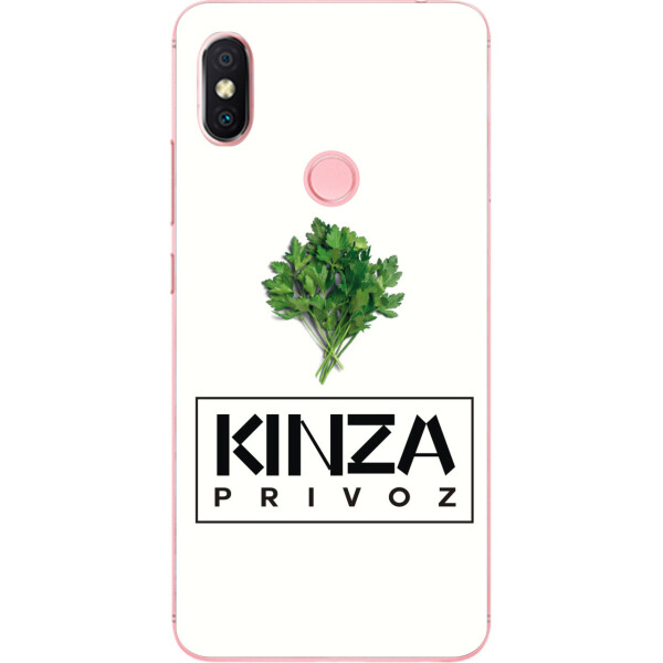 

Антибрендовый силиконовый чехол Amstel для Xiaomi Redmi S2 с картинкой Kinza Privoz