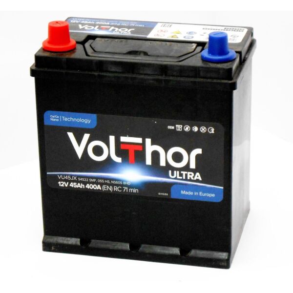 

Аккумулятор автомобильный VOLTHOR Asia 45-1 (L +) (400A)