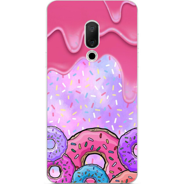 

Силиконовый чехол Amstel с рисунком для Meizu 15 Пончики