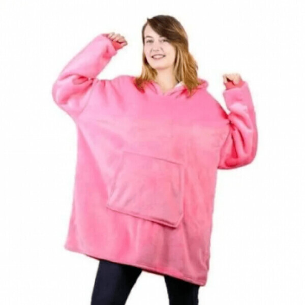 

Двухсторонняя толстовка (плед) - халат с капюшоном Huggle Hoodie Pink (450147-1)