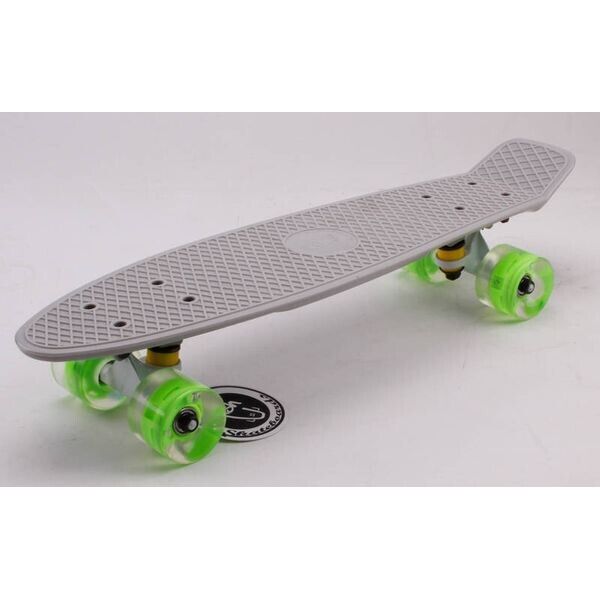 

Скейтборд Пенни Борд Fish Skateboard penny Светятся колеса Серый 57см (FL3)