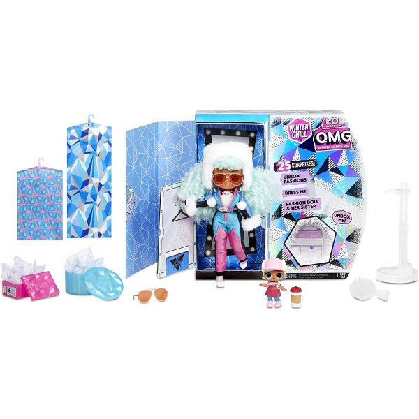 

Кукла ЛОЛ Сюрприз Ледяная Леди Зимний Холод L.O.L. Surprise! O.M.G. Winter Chill ICY Gurl Fashion Doll & Brrr B.B. Doll with 25 Surprises 570240E7C