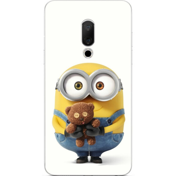 

Силиконовый чехол бампер Amstel для Meizu 15 с картинкой Миньон с мишкой