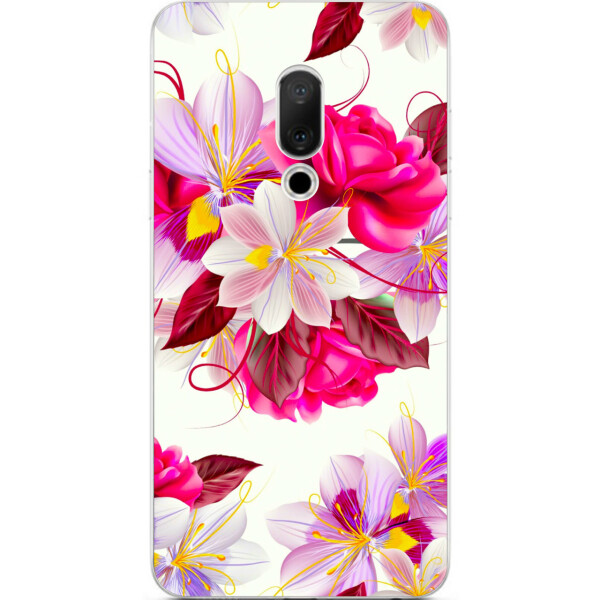 

Бампер силиконовый чехол Amstel для Meizu 15 с картинкой Яркие цветы