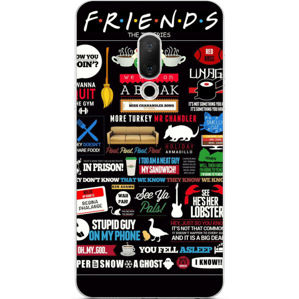 

Оригинальный чехол Amstel накладка для Meizu 15 с картинкой Стикеры Friends