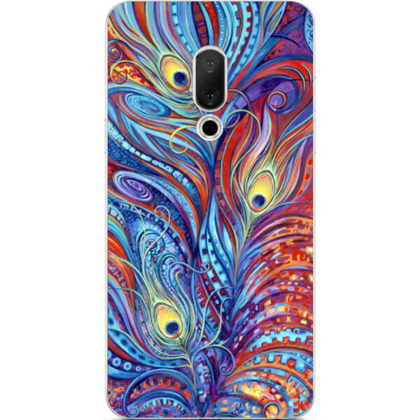 

Чехол бампер Amstel для Meizu 15 с принтом Перья