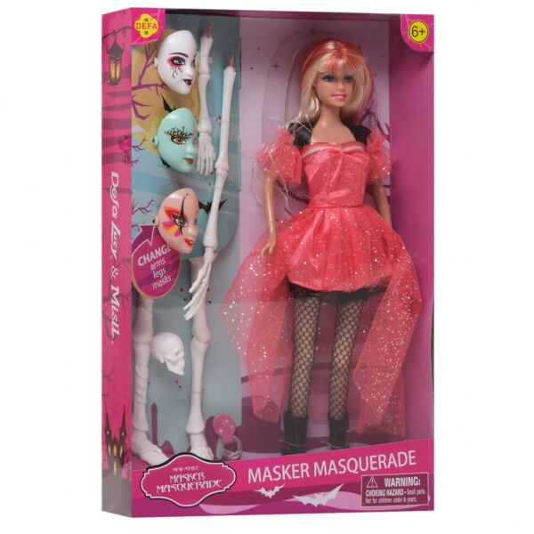 

Игровой набор с куклой Вечеринка Маскарад DEFA 8397-BF (Красный)