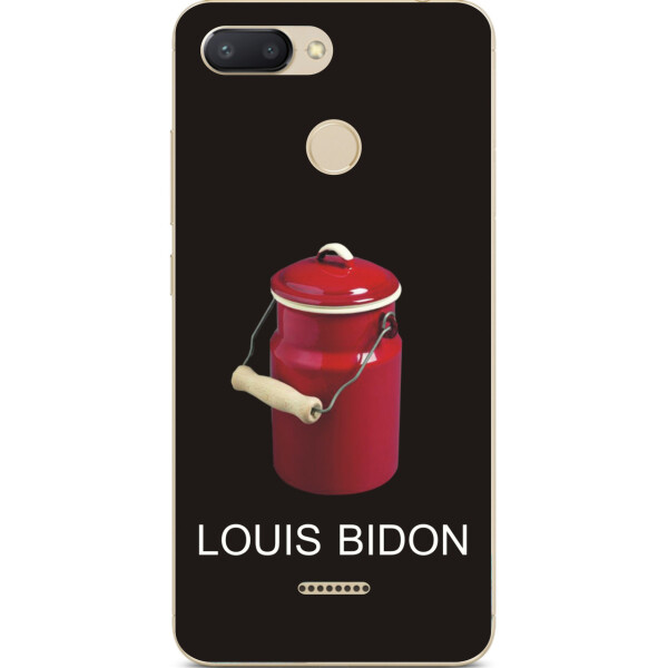 

Антибрендовый силиконовый чехол Amstel для Xiaomi Redmi 6 с картинкой Louis Bidon на черном фоне