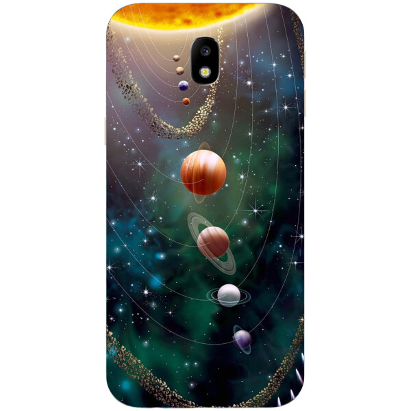 

Силиконовый чехол бампер Amstel для Samsung Galaxy J3 2018 с картинкой Планеты