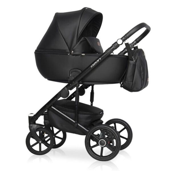 

Детская коляска 2 в 1 Riko Ozon Carbon черная 06