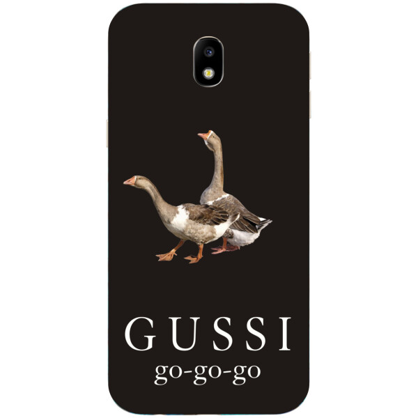 

Антибрендовый силиконовый чехол Amstel для Samsung Galaxy J3 2018 с картинкой Gussi go go
