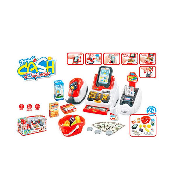

Игрушечный кассовый аппарат 668-48