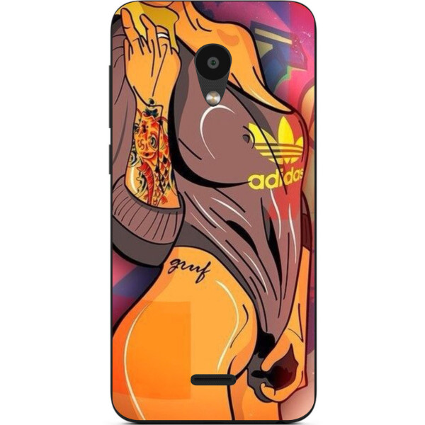 

Силиконовый чехол бампер Amstel для Meizu C9 с картинкой Девушка в майке adidas