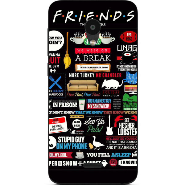 

Оригинальный чехол накладка Amstel для Meizu C9 с картинкой Стикеры Friends