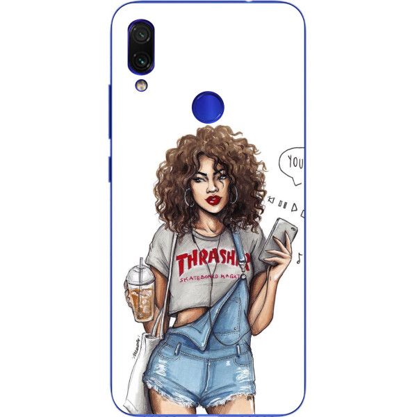 

Силиконовый чехол бампер Amstel для Xiaomi Redmi Note 7 с картинкой Девушка