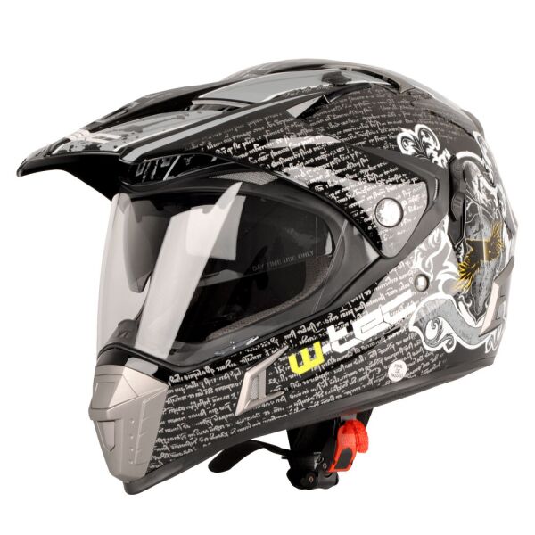 

Мотоциклетный шлем W-TEC NK-311 enduro + BLENDA 2019 - размер M (57-58)/duo sport черно-серый