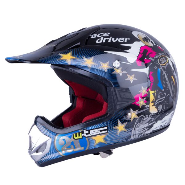 

Молодежный мотоциклетный шлем W-TEC V310 enduro - размер S (49/50)/черный LRB