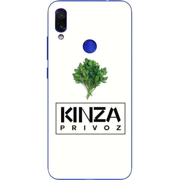 

Антибрендовый силиконовый чехол Amstel для Xiaomi Redmi Note 7 с картинкой Kinza Privoz