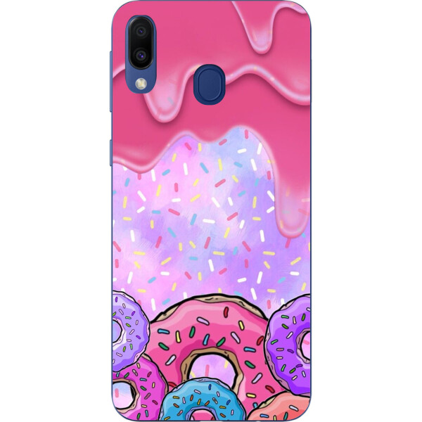 

Силиконовый чехол Amstel с рисунком для Samsung Galaxy M20 Пончики