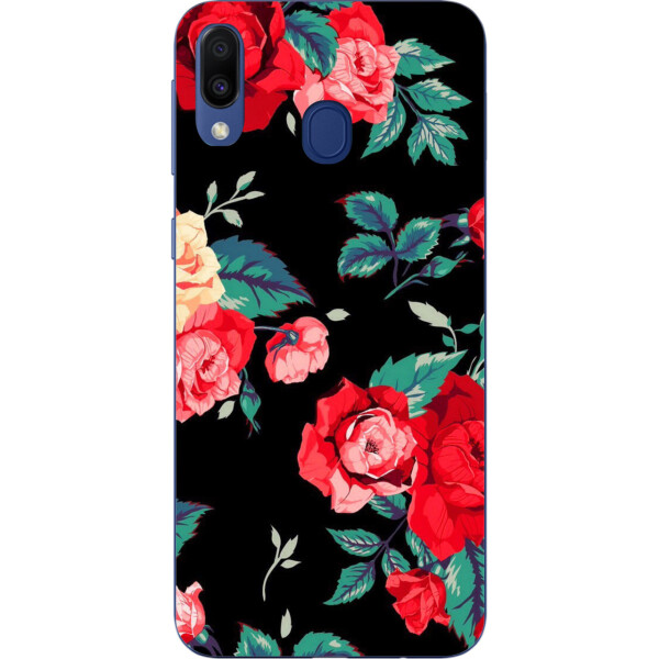 

Силиконовый TPU Amstel чехол для Samsung Galaxy M20 с картинкой Розы на черном фоне