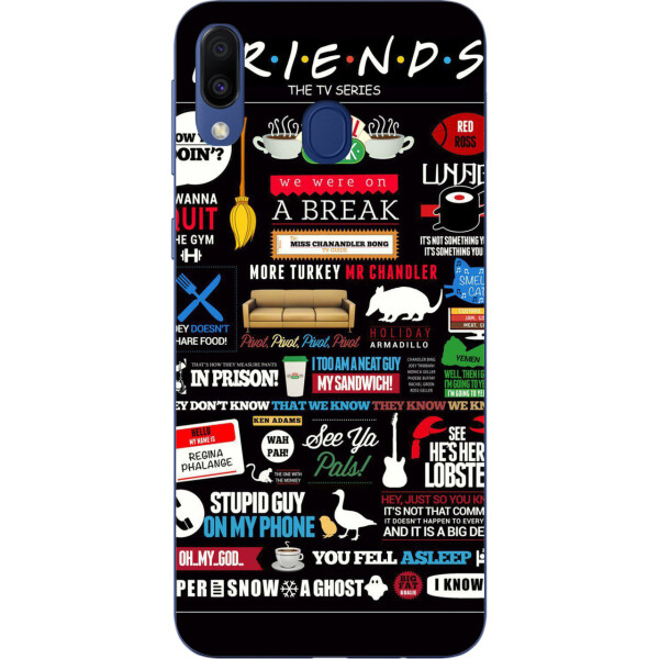 

Чехол бампер Amstel для Samsung Galaxy M20 с принтом Стикеры Friends
