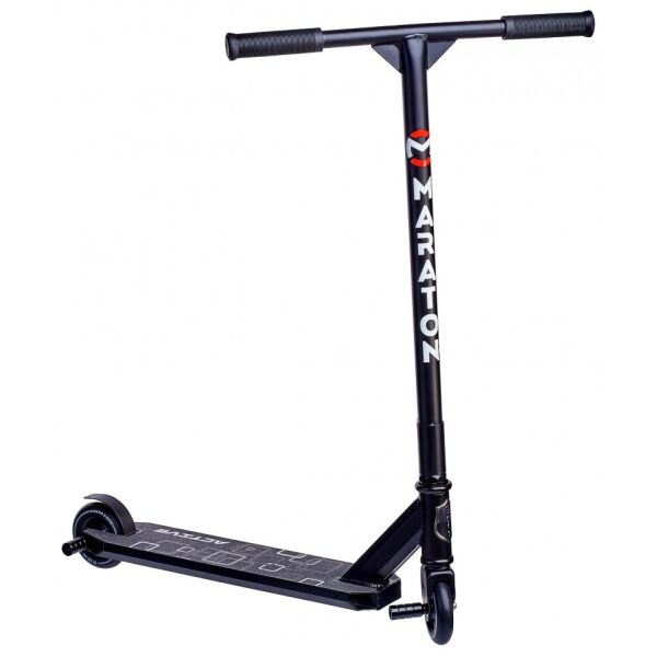

Трюковый самокат Maraton Active с усиленными алюминиевыми дисками + 2 пеги, Черный