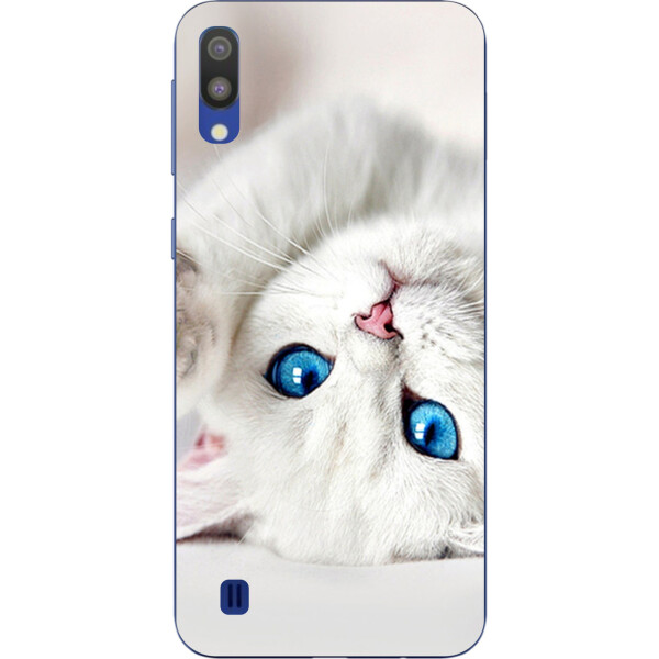 

Силиконовый чехол бампер Amstel для Samsung Galaxy M10 / A10 с картинкой Белый котик