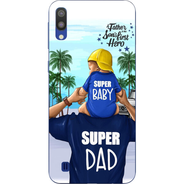 

Бампер силиконовый чехол Amstel для Samsung Galaxy M10 с картинкой Супер папа